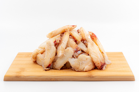 Pacific Dream Seafoods Dungeness crab fry legs cutting board