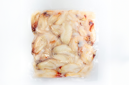 Pacific Dream Seafoods Dungeness crab fry legs vacuum pack rear